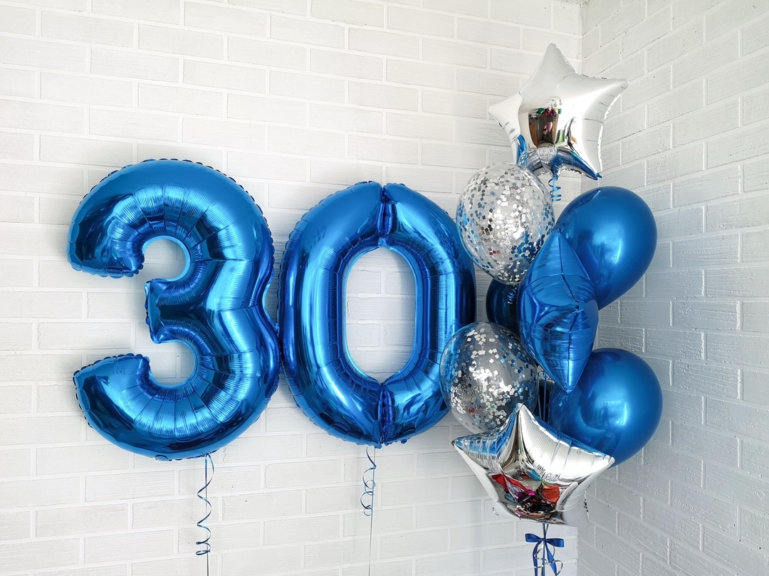 Фольгированные шары-цифры – новый тренд праздничного декора