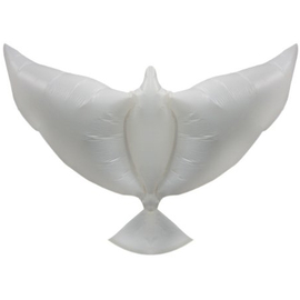 Купить Шар (34''/86 см) Фигура, Воздушный надувной голубь, Белый