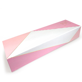 Купить Коробка на магнитах (складная), Белый/Розовый, 63*2*12 см
