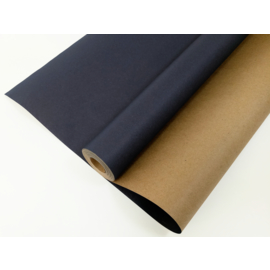 Купить Упаковочная бумага, Крафт (0,7*10 м) Темно-синий