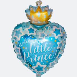 Купить Шар (19''/48 см) Сердце, С Днем Рождения, Маленький Принц, Голубой, 5 шт.