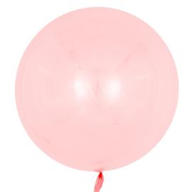 Купить Шар (18''/46 см) Сфера 3D, Deco Bubble, Красный, Кристалл, 10 шт.