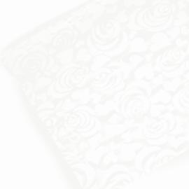 Кликните для увеличения изображения Упаковочная пленка (0,7*8 м) Розы, Белый, 1 шт. - изображение
