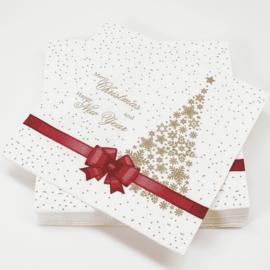 Кликните для увеличения изображения Салфетки, Красный бант, 33*33 см, 20 шт. - изображение