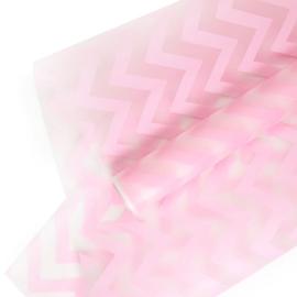 Купить Упаковочная пленка матовая (0,6*10,3 м) Зигзаг, Розовый