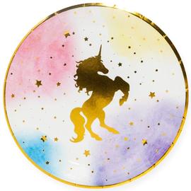 Тарелки (7''/18 см) Звездный Единорог, 6 шт. - Артикул: 615084 Одноразовые тарелки Дон Баллон