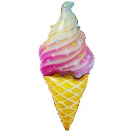 Купить Шар с клапаном (13''/33 см) Мини-фигура, Искрящееся мороженое, Градиент, 5 шт.