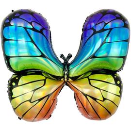 Купить Шар (31''/79 см) Фигура, Радужная бабочка, Голография