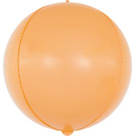 Купить Шар (24''/61 см) Сфера 3D, Макарунс, Оранжевый