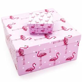 Купить Набор коробок, Грация фламинго, Розовый, 10 шт.