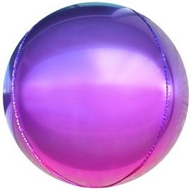 Купить Шар (22''/56 см) Сфера 3D, Фуше/Фиолетовый, Градиент