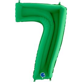 Купить Шар (40''/102 см) Цифра 7 Зеленый 