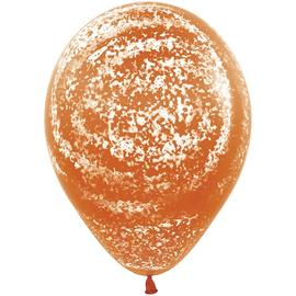 Шар (12''/30 см) Морозное граффити, Оранжевый (061), пастель, 25 шт. - Артикул: 172187 Аэродизайн Sempertex S.A.