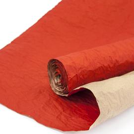 Купить Упаковочная жатая бумага, Крафт (0,6*4,5 м) Красный