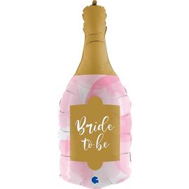 Купить Шар (36''/91 см) Фигура, Бутылка, Свадебное Шампанское, Розовый