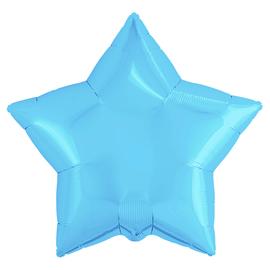 Шар (19''/48 см) Звезда, Холодно-голубой 5шт. - Артикул: 757383 Шары звезды Agura