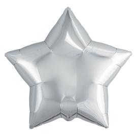 Шар (19''/48 см) Звезда, Серебро 5шт. - Артикул: 757529 Шары звезды Agura