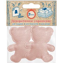 Декоративное украшение Фигура, Медвежонок, Розовый, 4,7*5,7 см, 2 шт. - Артикул: 82635 Аксессуары и декор Дон Баллон