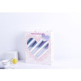 Пакет подарочный, Сверкающее сердце, 23*18*10 см - Артикул: KR-3895S2 Любовь Дон Баллон