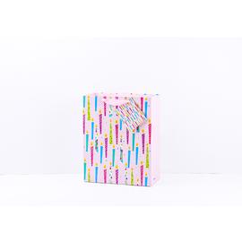 Пакет подарочный, Яркие свечи, Розовый, 42*32*12 см - Артикул: KR-4090L2 Пакеты прочие Дон Баллон