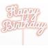 Топпер Happy Birthday, Розовый, 14*15 см Купить Топпер Happy Birthday, Розовый, 14*15 см с доставкой