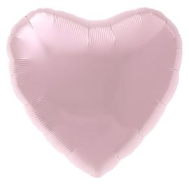 Купить Шар (18''/46 см) Сердце, Нежно-розовый