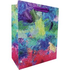 Пакет подарочный, Абстрактная экспрессия, Фиолетовый, 40*30*12 см, 1 шт. - Артикул: 1057-C3 Пакеты прочие Дон Баллон