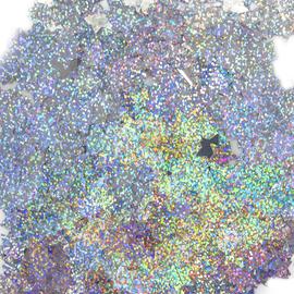 Конфетти фольга Звезда, Серебро, Голография, 1,5 см, 50 гр. - Артикул: 6015203 Конфетти фольга Hexing_конфетти