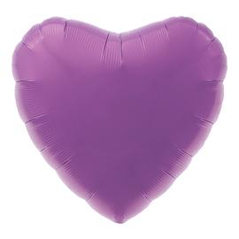 Купить Шар (18''/46 см) Сердце, Пурпурно-фиолетовый
