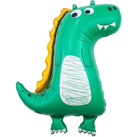 Купить Шар с клапаном (16''/41 см) Мини-фигура, Динозаврик, Зеленый