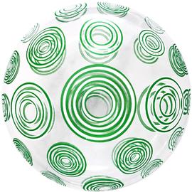 Купить Шар (20''/51 см) Сфера 3D, Deco Bubble, Зеленые круги, Прозрачный, 1 шт.