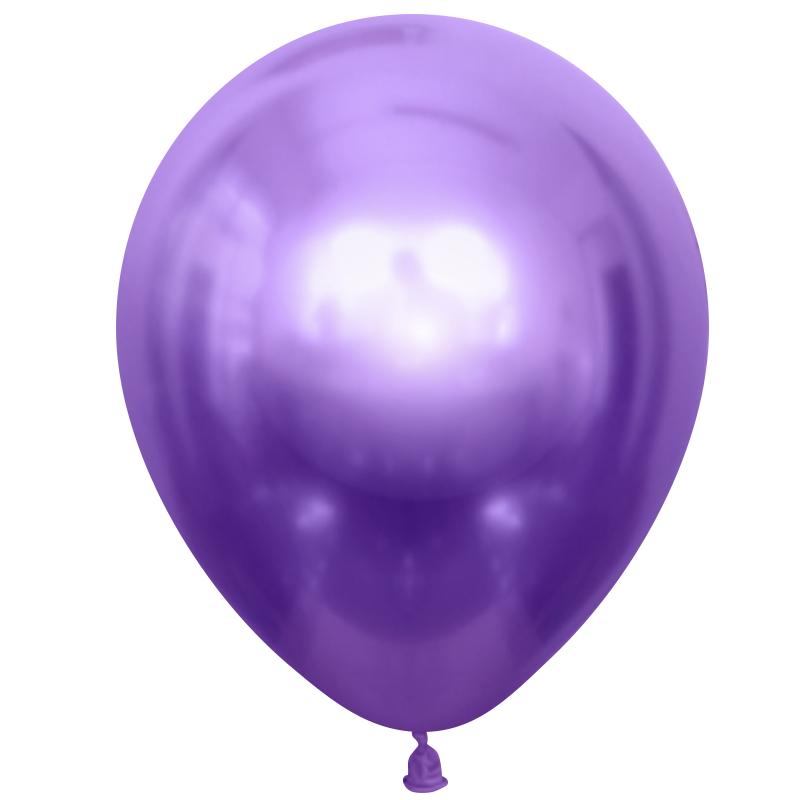Шар (12''/30 см) Фиолетовый (510), хром, 50 шт.