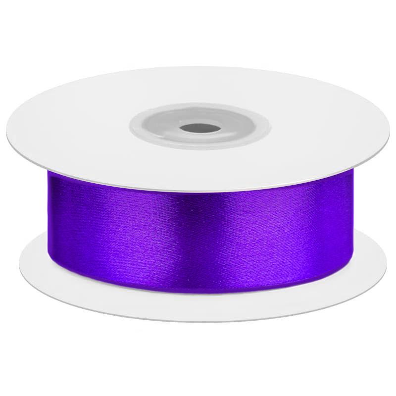Лента атласная (1,2 см*22,85 м) Фиолетовый, 1 шт.