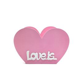 Купить Декоративный ящик Сердце, Love is, Розовый, 22*25 см, 1 шт.
