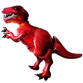 Купить Шар (68''/173 см) Ходячая Фигура, Динозавр, Красный, в упаковке