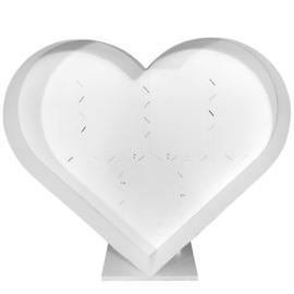 Купить Каркас для аэромозаики Сердце Белый, 110 см, 1 шт.