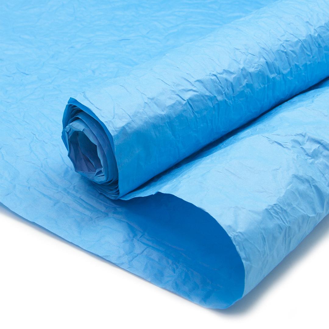Упаковочная жатая бумага (0,7*5 м) Эколюкс, Синий, 1 шт.