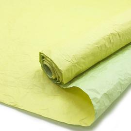 Купить Упаковочная жатая бумага (0,7*5 м) Эколюкс, Желтый/Салатовый, Перламутр, 1 шт.