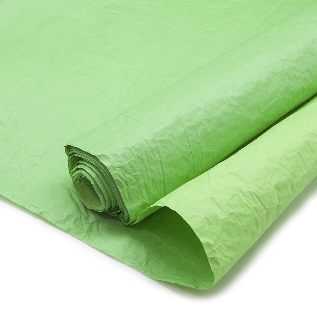 Упаковочная жатая бумага (0,7*5 м) Эколюкс, Темно-зеленый/Салатовый, 1 шт.