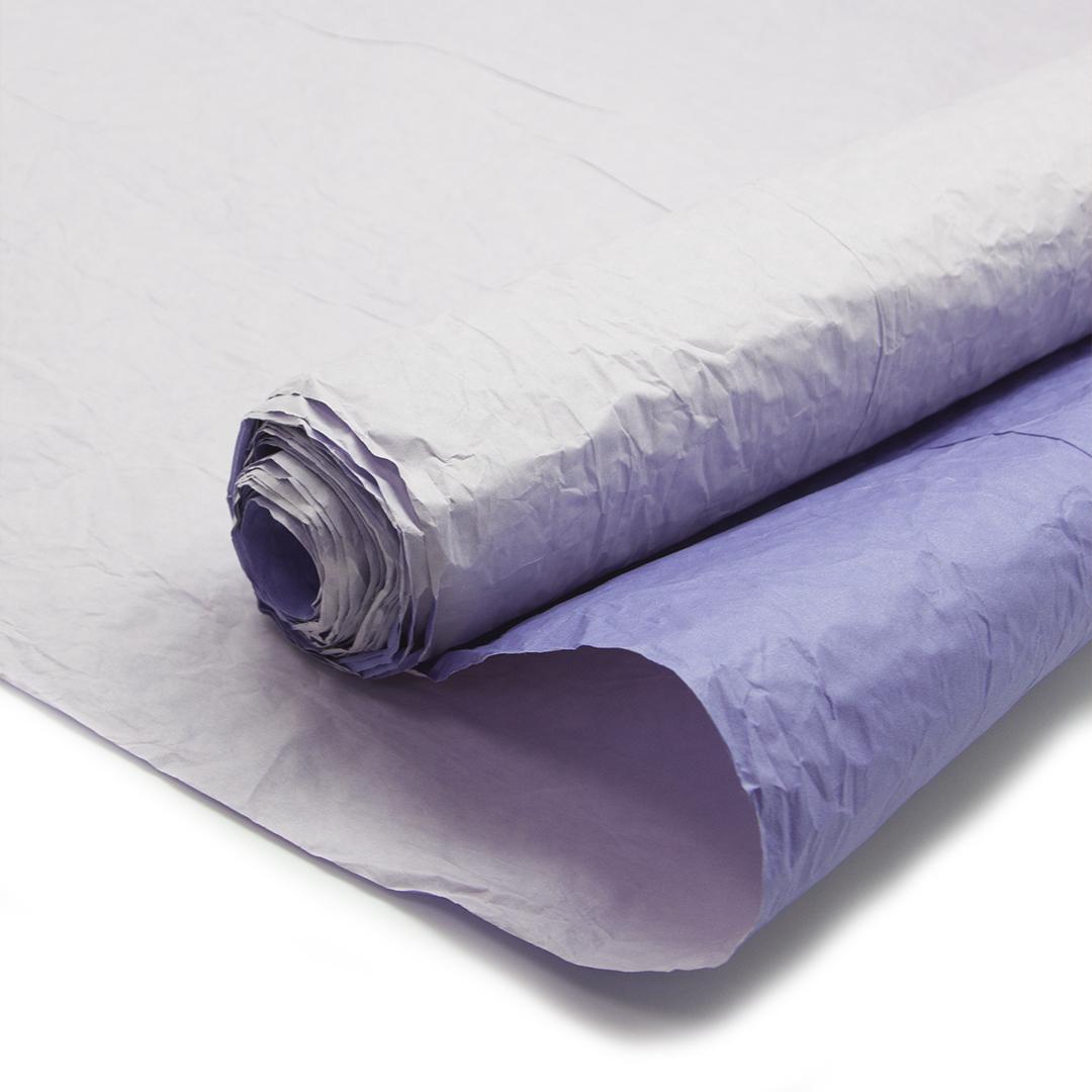 Упаковочная жатая бумага (0,7*5 м) Эколюкс, Розовый/Фиолетовый, Перламутр, 1 шт.