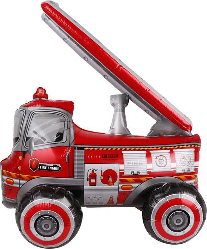 Шар (31''/79 см) Фигура, Пожарная машина с лестницей, 1 шт. в упак.
