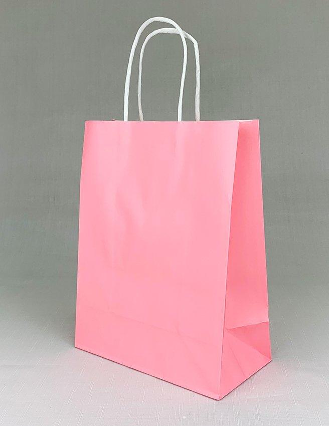 Пакет подарочный, Розовый, 27*21*11 см, 1 шт.