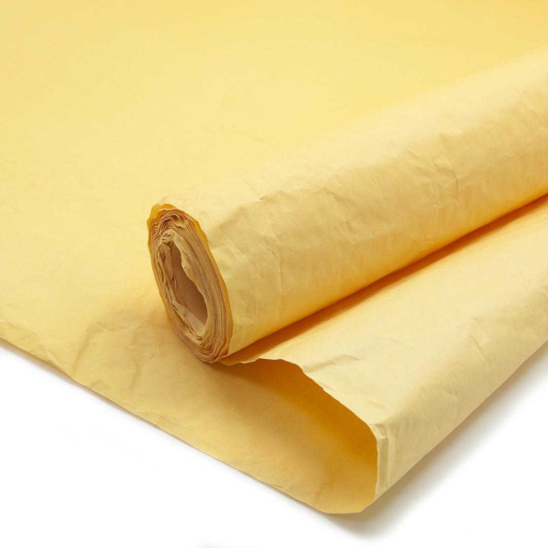 Упаковочная жатая бумага (0,7*5 м) Эколюкс, Желтый, Пастель, 1 шт.