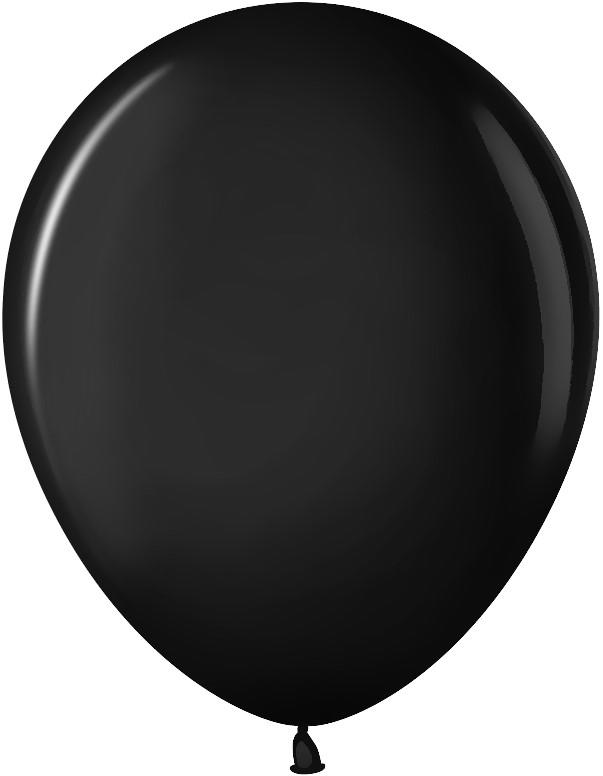 Шар (12''/30 см) Черный (299), пастель, 50 шт.