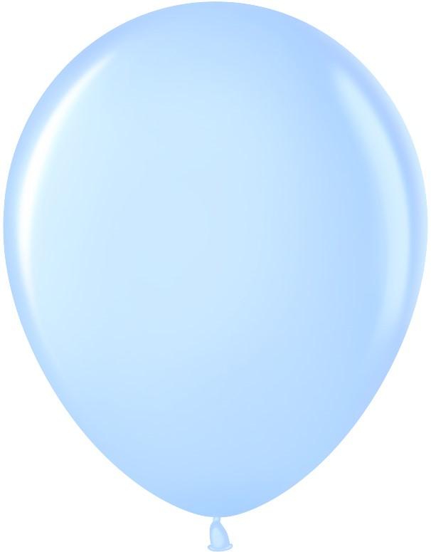 Шар (12''/30 см) Светло-голубой (454), пастель, 50 шт.