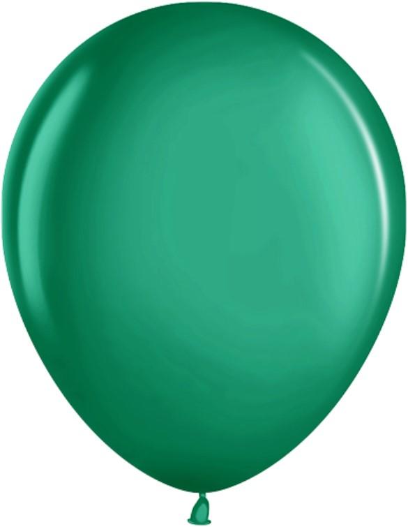 Шар (12''/30 см) Зеленый (870), металлик, 50 шт.