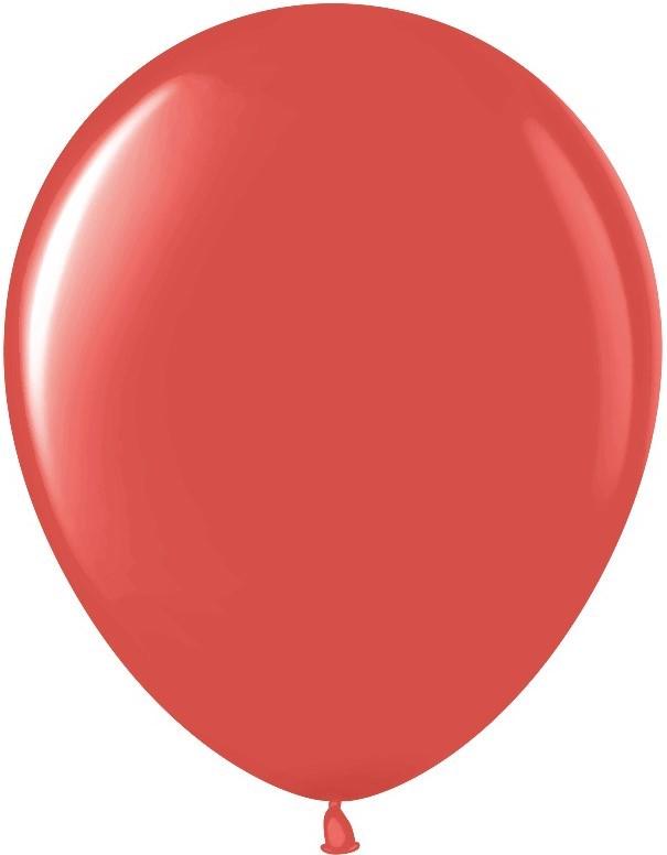 Шар (12''/30 см) Красный (631), кристалл, 50 шт.