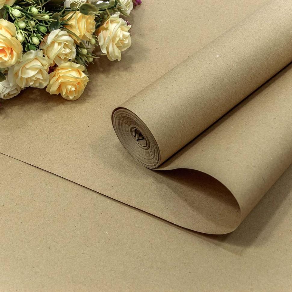 Упаковочная бумага, Крафт 40гр (0,7*8,5 м) Экошик, 1 шт.
