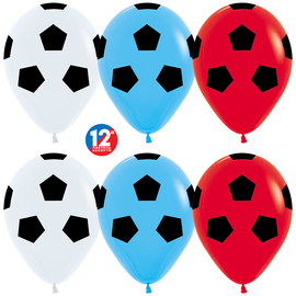 Купить Шар (12''/30 см) Футбольный мяч - флаг России, Ассорти, пастель, 5 ст, 12 шт.