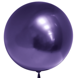 Купить Шар (18''/46 см) Сфера 3D, Deco Bubble, Фиолетовый, Хром, 10 шт.